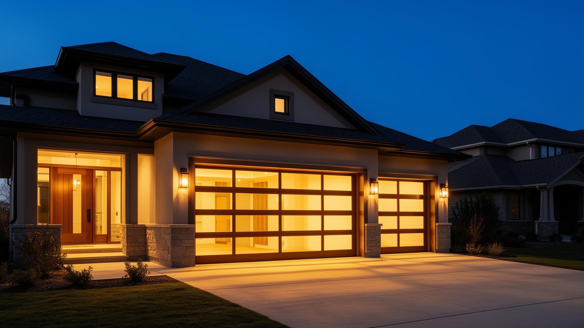 Beautiful modern garage door